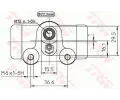 TRW Vlec kolov brzdy TRW BWH145, BWH145