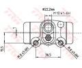 TRW Vlec kolov brzdy TRW BWH300, BWH300