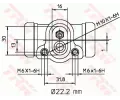 TRW Vlec kolov brzdy TRW BWH311, BWH311