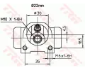 TRW Vlec kolov brzdy TRW BWH376, BWH376