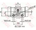 TRW Vlec kolov brzdy TRW BWK103, BWK103