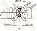 TRW Vlec kolov brzdy TRW BWK223, BWK223