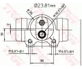 TRW Vlec kolov brzdy TRW BWK224, BWK224