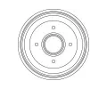 TRW Brzdov buben - 180,2 mm TRW DB4066, DB4066