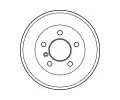 TRW Brzdov buben - 260 mm TRW DB4089, DB4089
