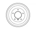 TRW Brzdov buben - 228,6 mm TRW DB4108, DB4108