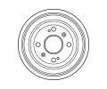 TRW Brzdov buben - 203,2 mm TRW DB4118, DB4118