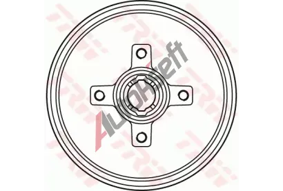 TRW Brzdov buben s loiskem - 200 mm TRW DB4134BR, DB4134BR