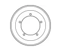 TRW Brzdov buben - 254 mm TRW DB4166, DB4166