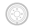 TRW Brzdov buben - 185 mm TRW DB4201, DB4201