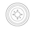 TRW Brzdov buben - 228,5 mm TRW DB4218, DB4218