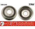 Brzdový buben TRW ‐ TRW DB4260 Brzdový buben TRW ‐ TRW DB4260