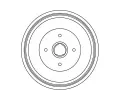 TRW Brzdov buben - 230 mm TRW DB4289, DB4289