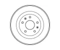 TRW Brzdov buben - 254 mm TRW DB4297, DB4297