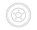 TRW Brzdov buben - 228 mm TRW DB4309, DB4309