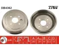 TRW Brzdov buben - 200 mm ‐ TRW DB4362