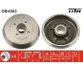 Brzdov buben TRW ‐ TRW DB4363