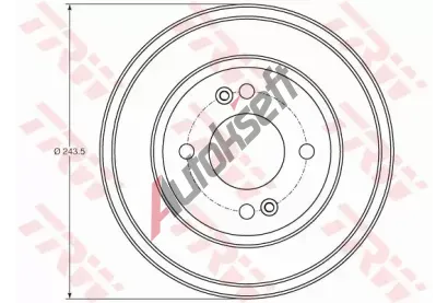 TRW Brzdov buben - 203,2 mm TRW DB4401, DB4401