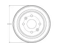 TRW Brzdov buben TRW DB4442, DB4442