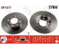 Brzdový kotouč TRW ‐ TRW DF1217 Brzdový kotouč TRW ‐ TRW DF1217