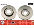 Brzdový kotouč TRW ‐ TRW DF1225 Brzdový kotouč TRW ‐ TRW DF1225