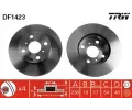 Brzdový kotouč TRW ‐ TRW DF1423 Brzdový kotouč TRW ‐ TRW DF1423