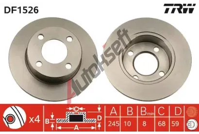 TRW Brzdov kotou - 245 mm TRW DF1526, DF1526