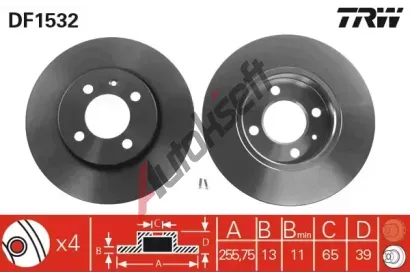 TRW Brzdov kotou - 256 mm TRW DF1532, DF1532