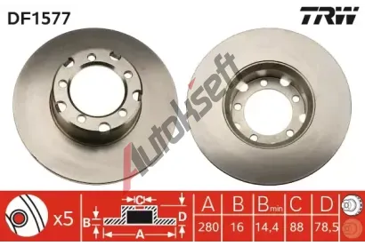 TRW Brzdov kotou - 280 mm TRW DF1577, DF1577