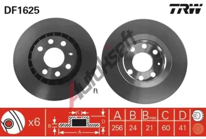 TRW Brzdov kotou - 256 mm TRW DF1625, DF1625