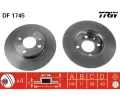 TRW Brzdov kotou - 241 mm ‐ TRW DF1745