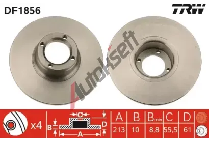 TRW Brzdov kotou - 213 mm TRW DF1856, DF1856