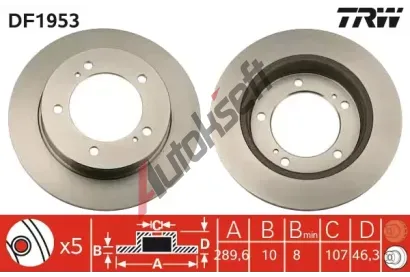 TRW Brzdov kotou - 290 mm TRW DF1953, DF1953