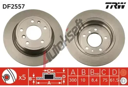 TRW Brzdov kotou - 300 mm TRW DF2557, DF2557