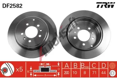 TRW Brzdov kotou - 290 mm TRW DF2582, DF2582