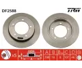 Brzdový kotouč TRW ‐ TRW DF2588 Brzdový kotouč TRW ‐ TRW DF2588