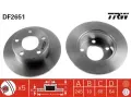 Brzdový kotouč TRW ‐ TRW DF2651 Brzdový kotouč TRW ‐ TRW DF2651