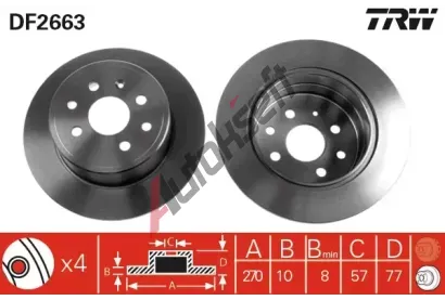 TRW Brzdov kotou - 270 mm TRW DF2663, DF2663