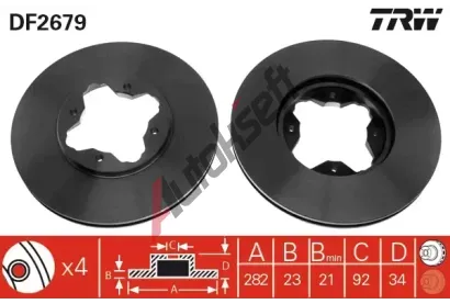 TRW Brzdov kotou - 282 mm TRW DF2679, DF2679
