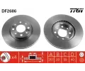 TRW Brzdov kotou - 257 mm ‐ TRW DF2686