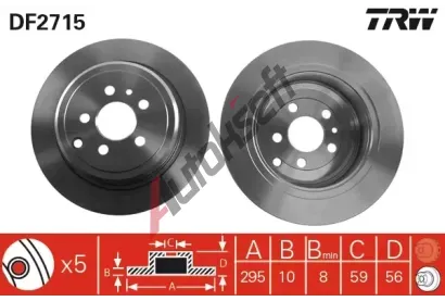 TRW Brzdov kotou - 295 mm TRW DF2715, DF2715
