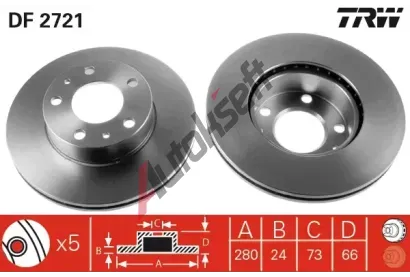 TRW Brzdov kotou - 280 mm TRW DF2721, DF2721