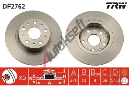 TRW Brzdov kotou - 276 mm TRW DF2762, DF2762