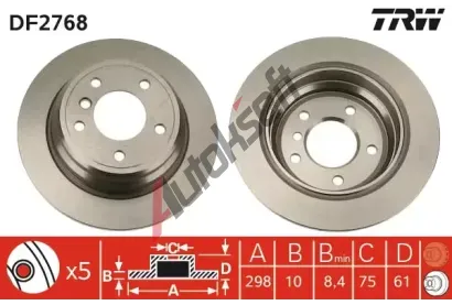 TRW Brzdov kotou - 298 mm TRW DF2768, DF2768