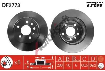 TRW Brzdov kotou - 286 mm TRW DF2773, DF2773