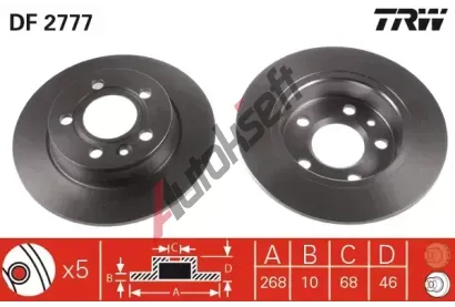 TRW Brzdov kotou - 268 mm TRW DF2777, DF2777