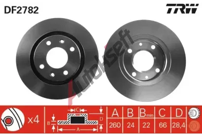 TRW Brzdov kotou - 260 mm TRW DF2782, DF2782