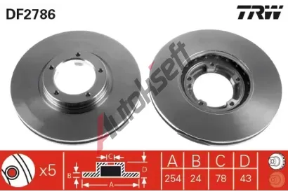 TRW Brzdov kotou - 254 mm TRW DF2786, DF2786