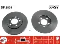 Brzdov kotou TRW ‐ TRW DF2803