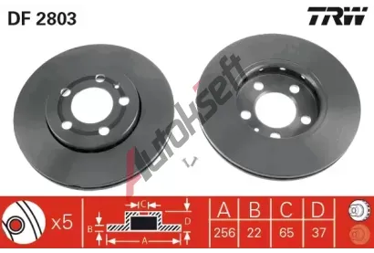 TRW Brzdov kotou - 256 mm TRW DF2803, DF2803